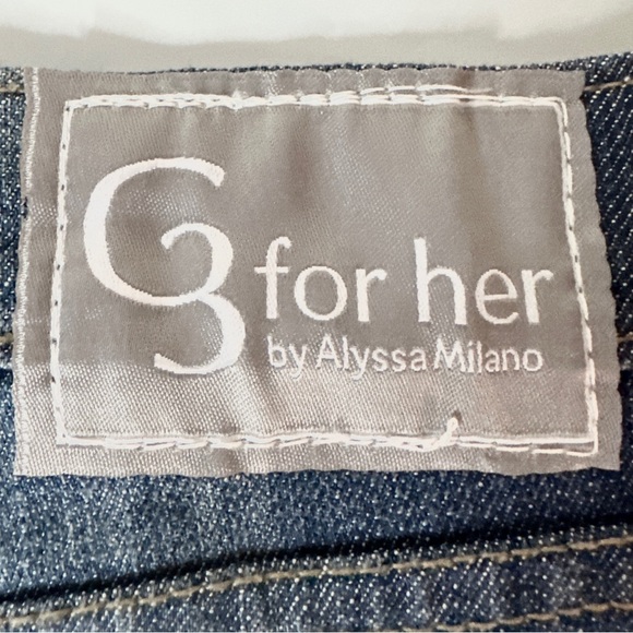 University of Montana Grizzlies Embroidered Denim Skirt 14 by Alyssa Milano - Picture 7 of 8